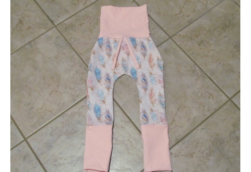 Pantalon évo bébé Nana- Plume rose pâle- 6-36 mois